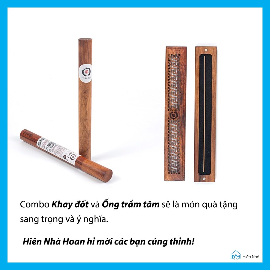 Khay đốt trầm tăm bằng gỗ, đồng - Hộp đốt trầm hương nhiều mẫu - Hiên Nhà | BigBuy360 - bigbuy360.vn