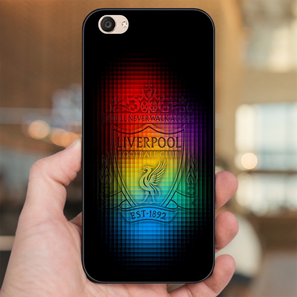 Ốp lưng Vivo V5, V5 Plus viền đen in hình Liverpool FC