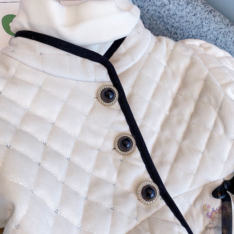 Áo khoác lông phong cách Hàn Quốc xinh xắn cho bé