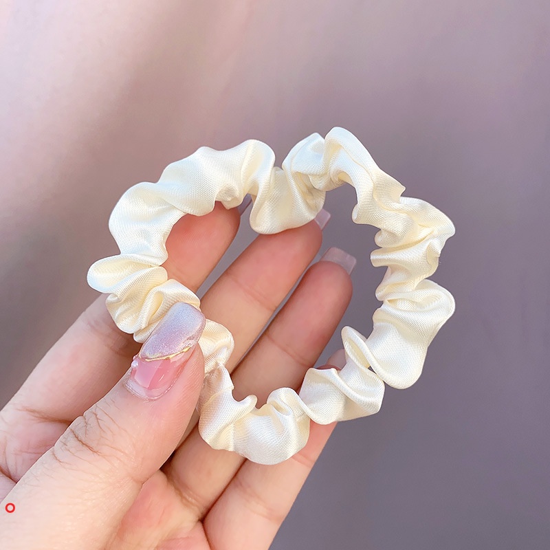 Dây buộc tóc co giãn màu trơn nữ tính thời trang