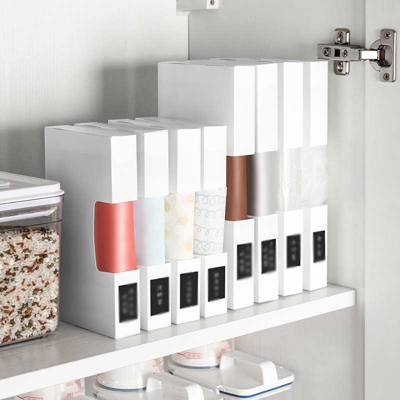 Hộp Nhựa Trong Suốt Đựng Túi Rác/ Thực Phẩm Tiện Dụng Cho Nhà Bếp
