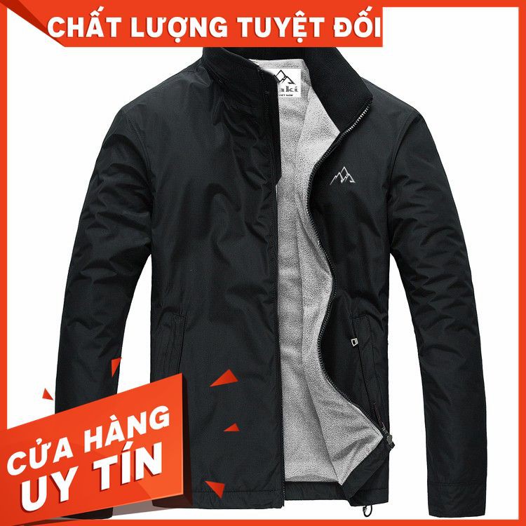 Áo khoác dù dấu nón 2 lớp lót nỉ cao cấp SITAKI AKD38Pigomen