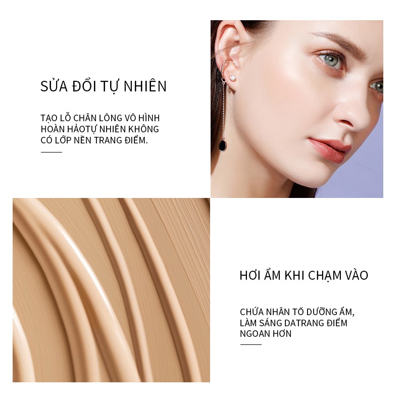 Kem Nền Dạng Lỏng QIBEST Chứa Dầu Jojoba Và Vitamin E Che Phủ Toàn Diện 7 Màu Tùy Chọn Trang Điểm Cho Mặt 20ml | BigBuy360 - bigbuy360.vn