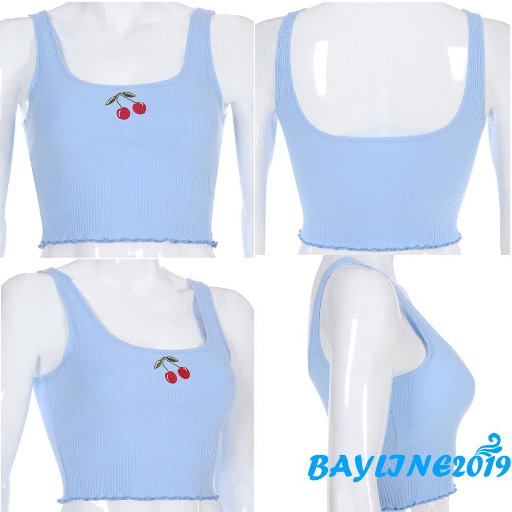 Áo lửng hai dây thêu họa tiết quyến rũ dành cho nữ