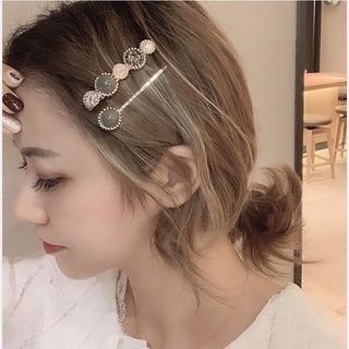 Set 2 kẹp tóc đính đá dạng hạt tròn