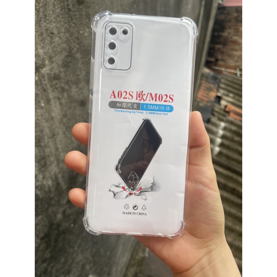 Ốp lưng Samsung Galaxy A02S - M02S dẻo Trong suốt Chống sốc