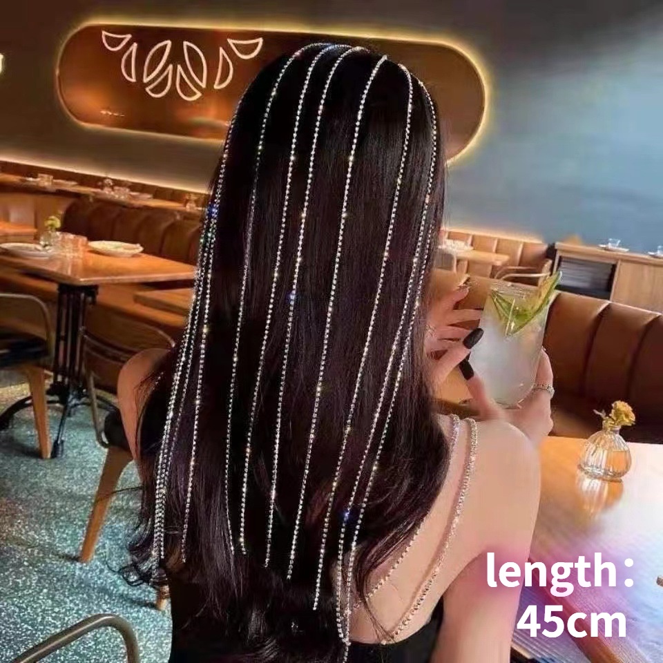 Băng Đô Cài Tóc Đính Đá Lấp Lánh Thời Trang Cho Nữ