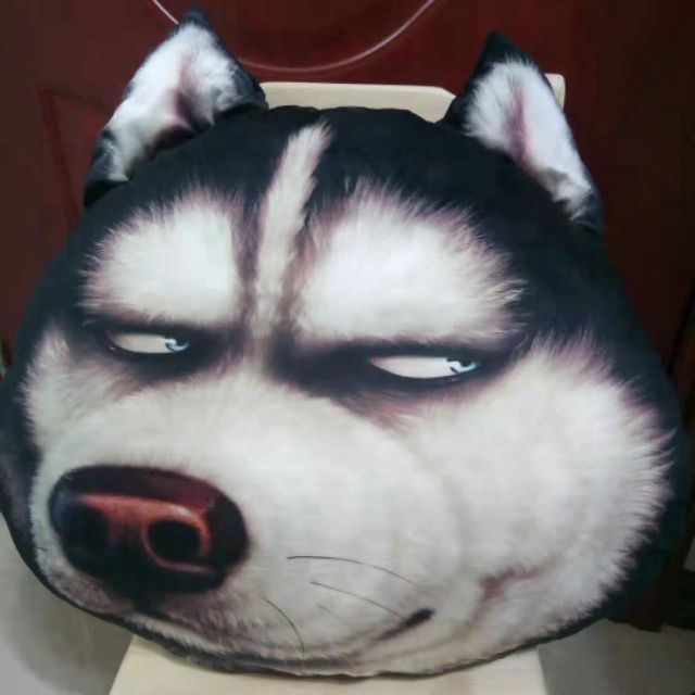 GỐI ÔM NGÁO HUSKY 50CM BÔNG PP