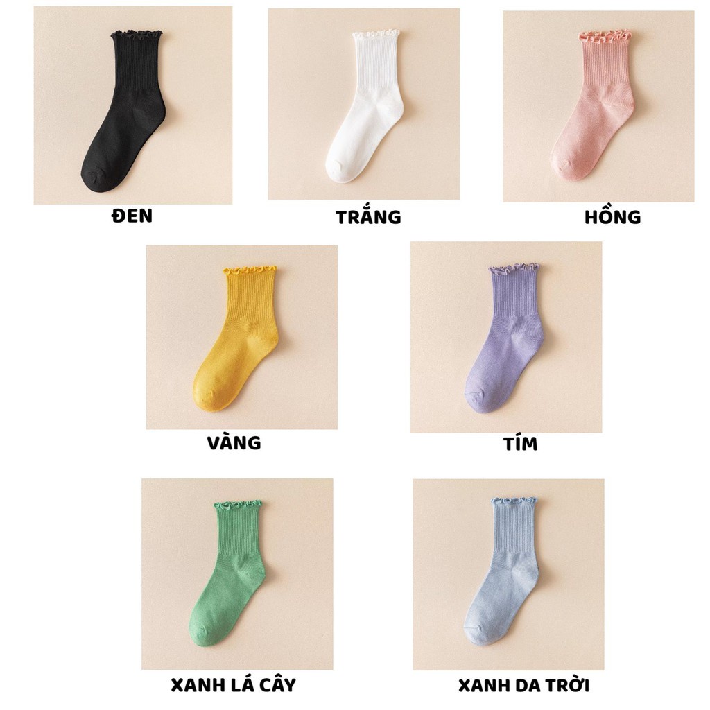 Tất Nữ Cổ Cao mềm mại thoải mái Phong Cách Vintage Hàn Quốc mã DW0678
