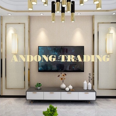 Nẹp la inox trang trí dán tường nẹp viền màu vàng gương bản 20mm