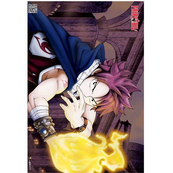 Set 8 tấm tranh poster to A3 Fairy Tail anime áp phích siêu chất