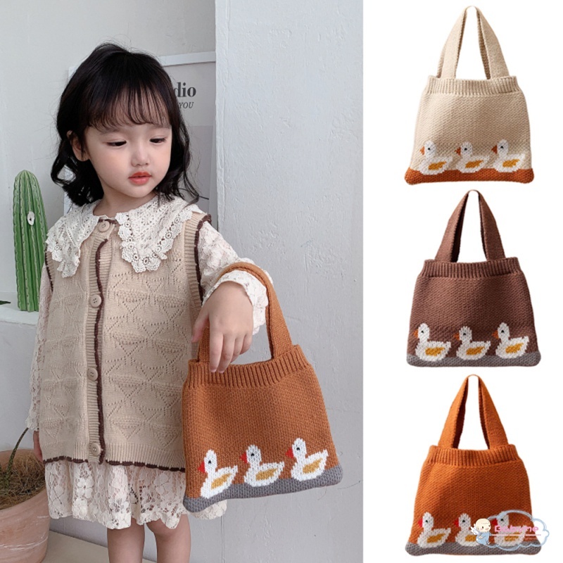 Túi Xách Đeo Vai Họa Tiết Thêu Dễ Thương Cho Bé