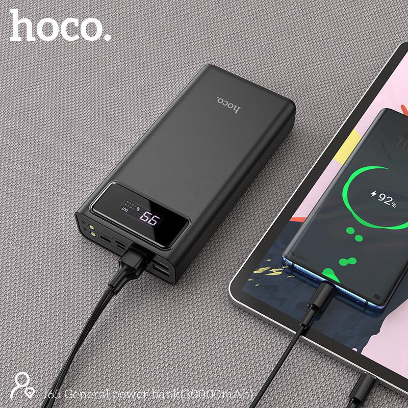 Sạc dự phòng 30000mah 40000mAh 50000mah Hoco J65A 4 cổng sạc chính hãng