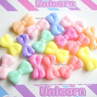 Charm, hạt nơ xinh pastel xỏ lỗ 2 đầu màu pastel A25 /Nguyên liệu làm vòng tay