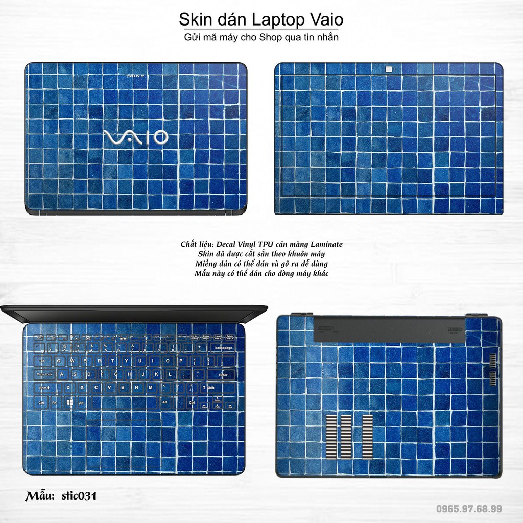 Skin dán Laptop Sony Vaio in hình Hoa văn sticker _nhiều mẫu 6 (inbox mã máy cho Shop)