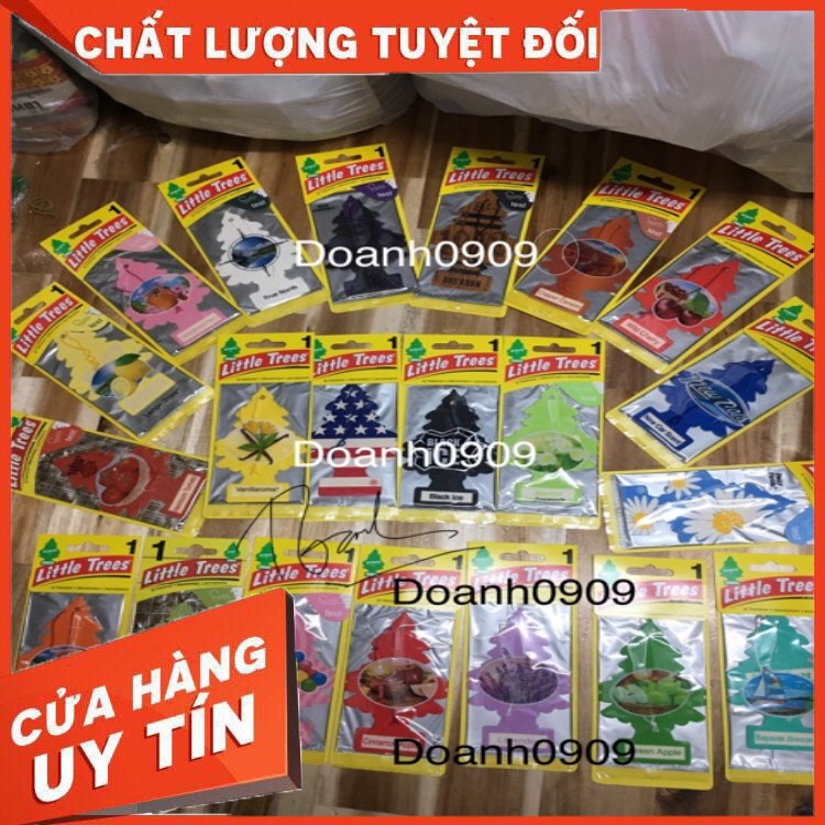 Cây thông sáp thơm little trees khử mùi thơm phòng, treo tủ quần áo, xe hơi