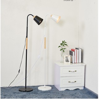 Đèn cây đứng trang trí Bắc Âu - Tặng kèm bóng LED 9W vàng ấm áp phòng khách , phòng ngủ , phòng đọc sách