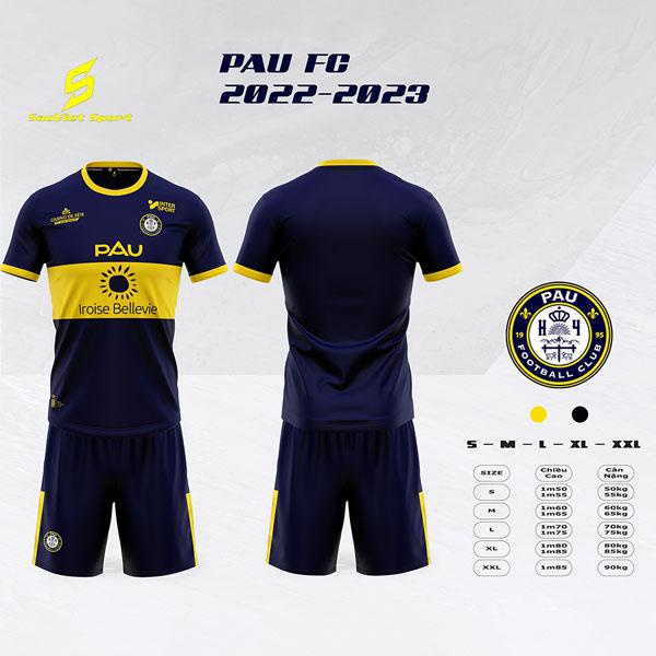 Quần áo Sao Việt 2022 PAU FC - bộ đá banh thun lạnh thoáng mát ,thấm mồ hôi - hàng phân phối chính hãng