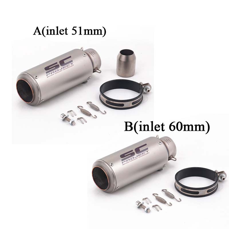 Ống Pô Xả Khí 51/60mm Cho Xe Mô Tô