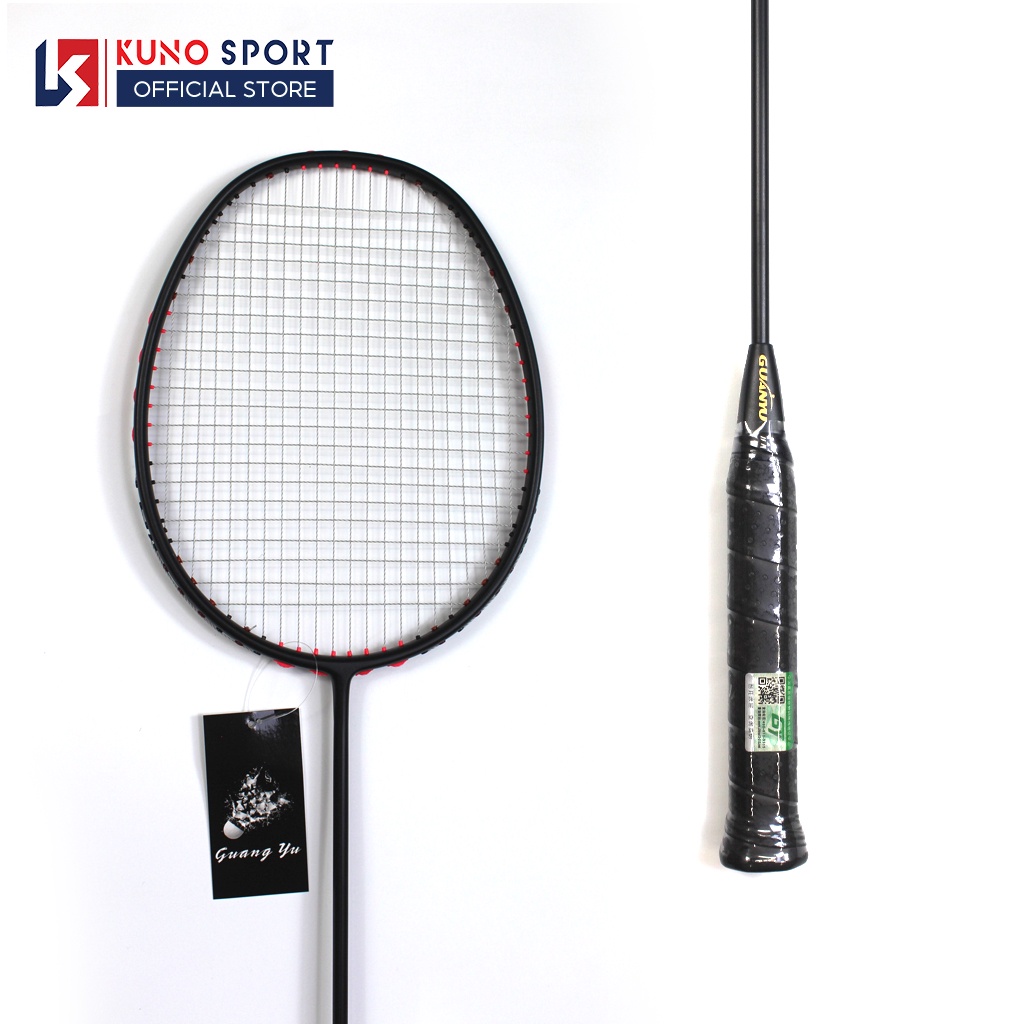 Vợt Cầu Lông Tấn Công Guangyu 4U Bản Super Thiên Công Full Carbon Căng sẵn 11kg Đầy Đủ Phụ Kiện Và Hộp Đựng - V03
