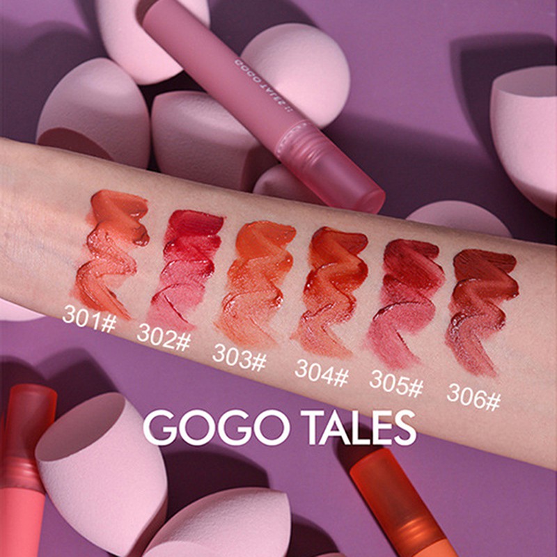 (hàng Mới Về) Son Kem Lì Gogo Tales Dưỡng Ẩm 6 Màu Tùy Chọn | BigBuy360 - bigbuy360.vn