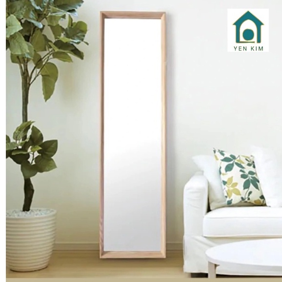 Gương soi toàn thân khung gỗ chắc chắn có chân kệ - Hàng xuất đi Nhật