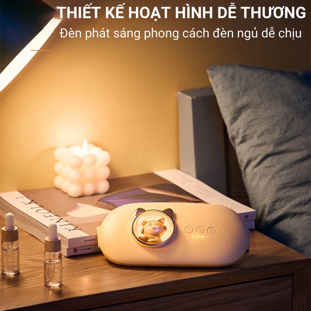 Đai Chườm Nóng Bụng Kinh FAN HOME, Máy Làm Ấm Bụng Kinh, Đai Làm Ấm Giảm Đau Bụng Kinh- Rung Massage Làm Nóng Nhanh