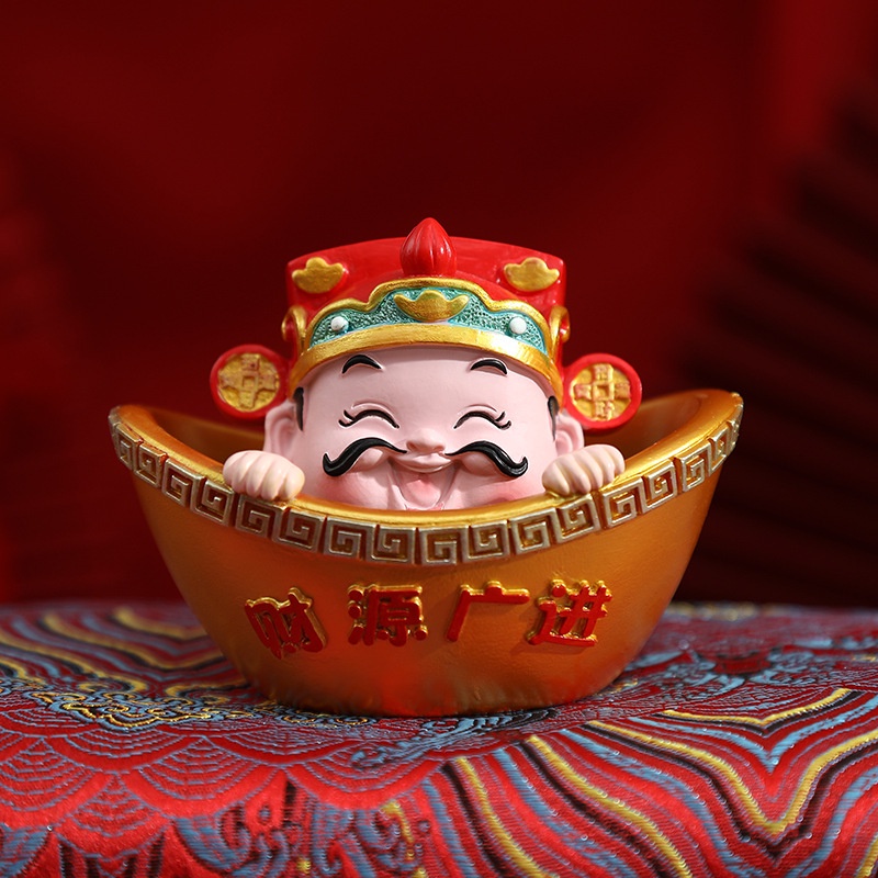 Tượng ông thần tài hũ vàng nhiều kiểu dáng ý nghĩa tài lộc may mắn, đặt bàn làm việc, trang trí nhà cửa-Go Home