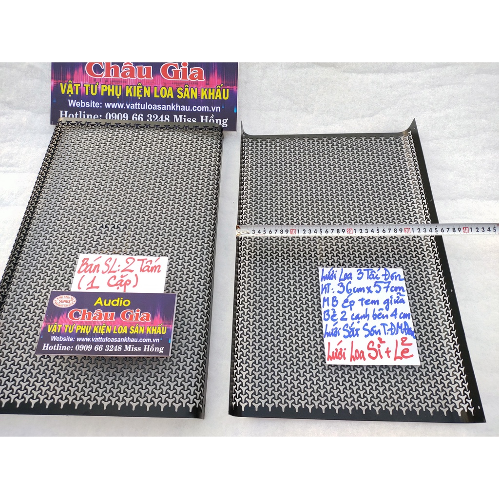 Lưới loa 3 tấc 35cm 57cm 2 tấm Audio Châu Gia