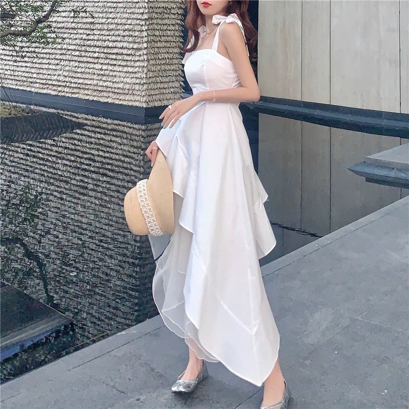 Sét đầm công chúa 2 dây + chân váy sang chảnh HÀNG CAO CẤP đi dự tiệc, dạo phố, đi biển đều vô cùng xinh đẹp (VĐ 015) | BigBuy360 - bigbuy360.vn
