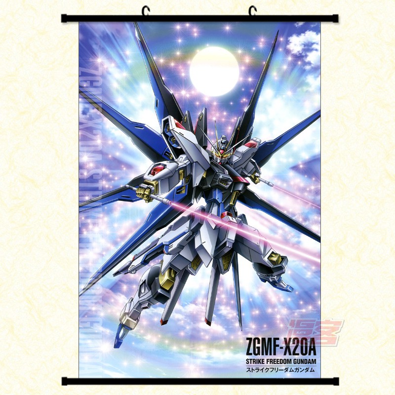 Poster vải anime Gundam 30x45 tranh vải