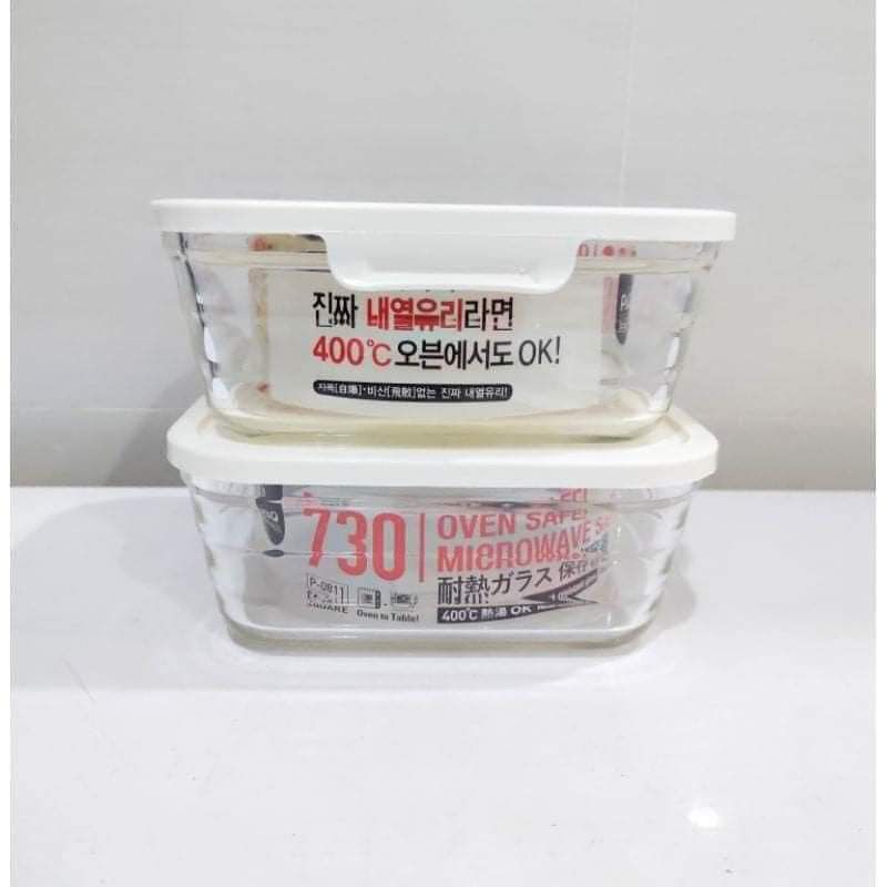 Hộp thủy tinh nắp ấn Lock & Lock 730ml