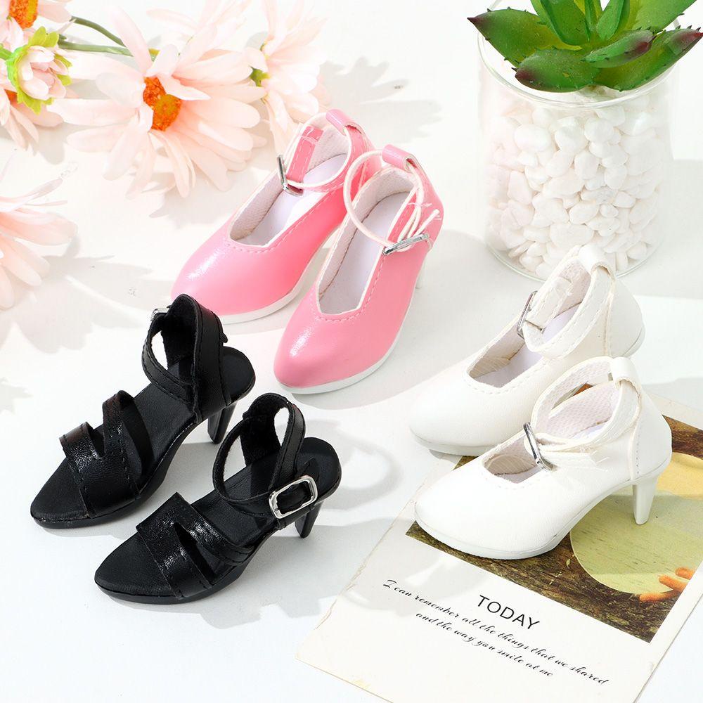 Giày Búp Bê Da PU Phối Vải 7.8CM Với 5 Kiểu Tùy Chọn
