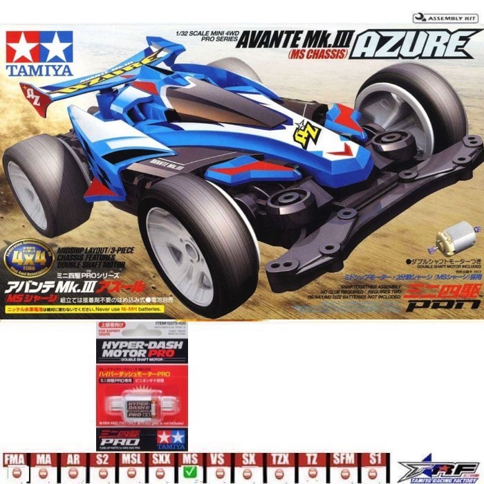 Động Cơ Tamiya 18626 Avante Mk Iii Azure & Motor Pro