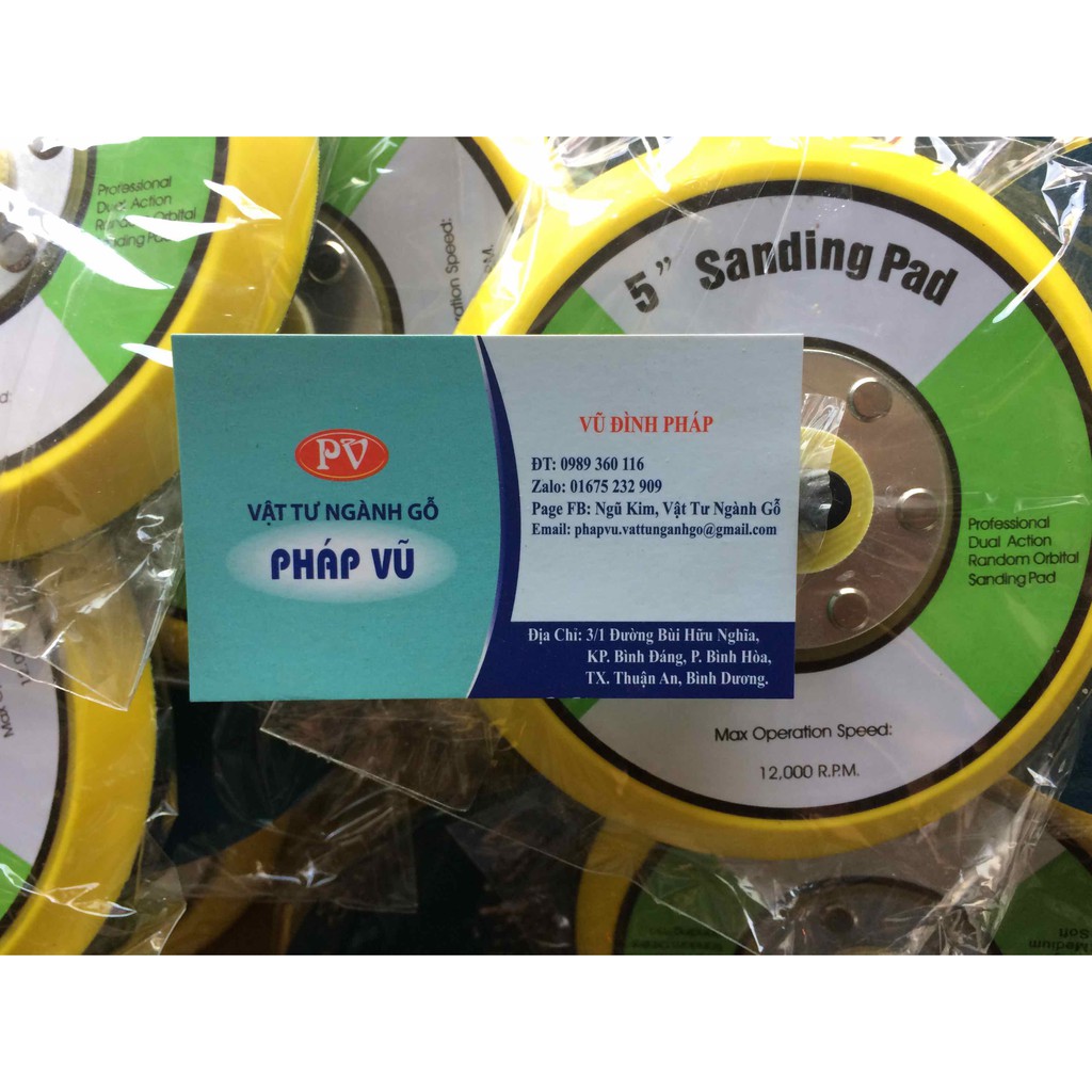 Đế rung tròn 5'' - 125mm - Trơn - Ngành Gỗ