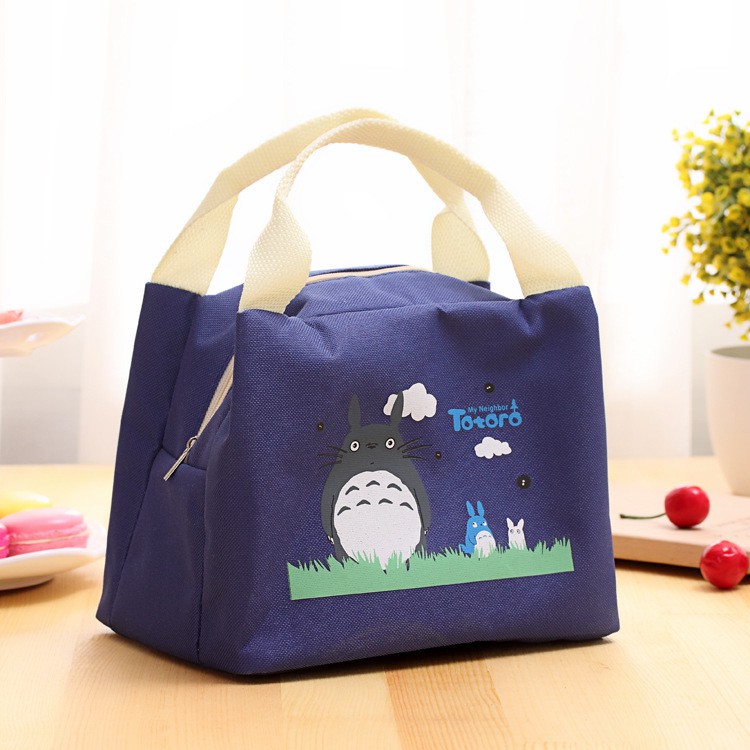 Túi Đựng Hộp Cơm Giữ Nhiệt In Hình Totoro Dễ Thương