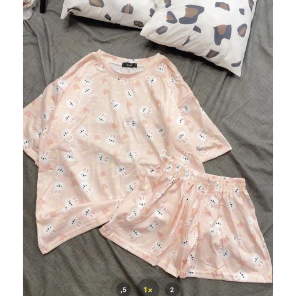 Set ngủ họa tiết dễ thương