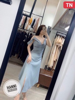 Đầm rớt vai body dự tiệc