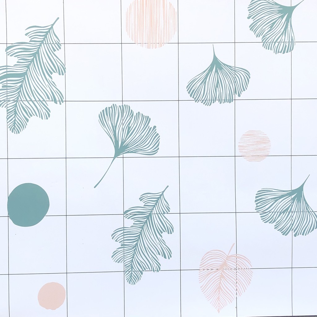 Decal dán tường bếp CHIẾC LÁ XINH khổ rộng 60cm ( giá bán 1 mét dài tới )
