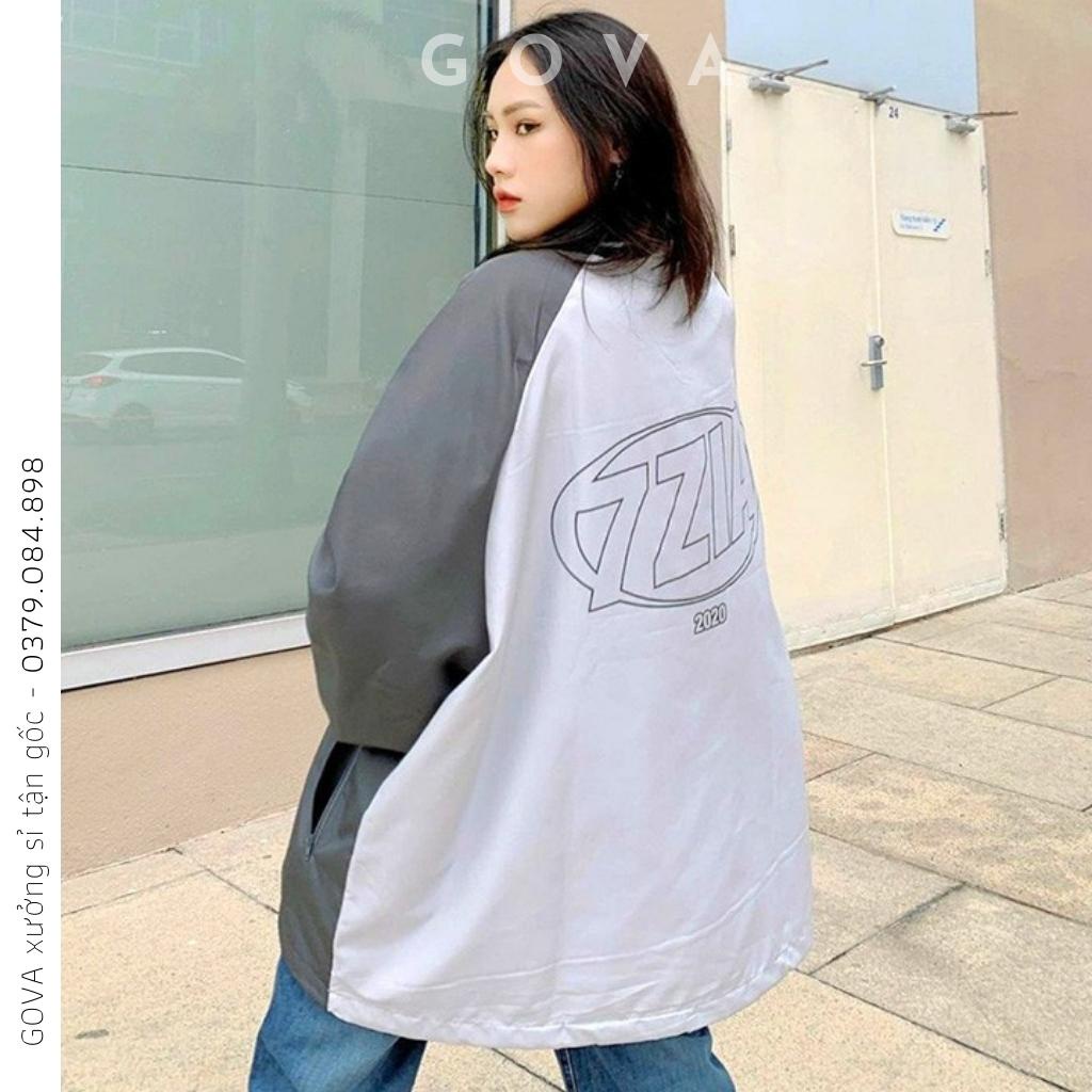 Áo Khoác Dù 2 Lớp 7ZIA 2022 Nam Nữ Form Rộng Nhiều Mẫu, Áo Gió Chống Nắng Kiểu Bomber GOVA