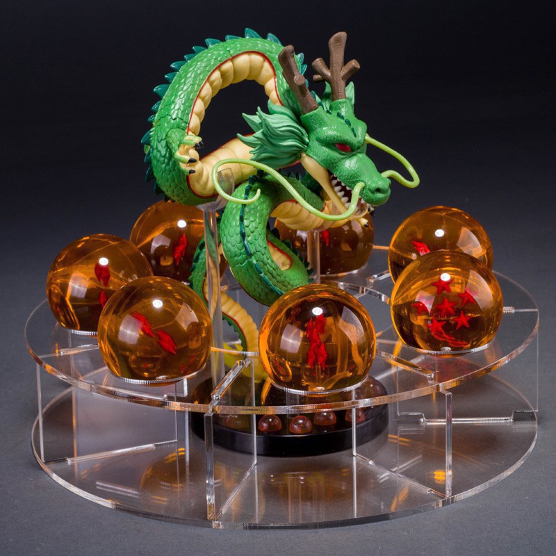 Bộ mô hình 7 viên ngọc rồng + rồng thần Shenlong cao 20cm - Dragon Ball