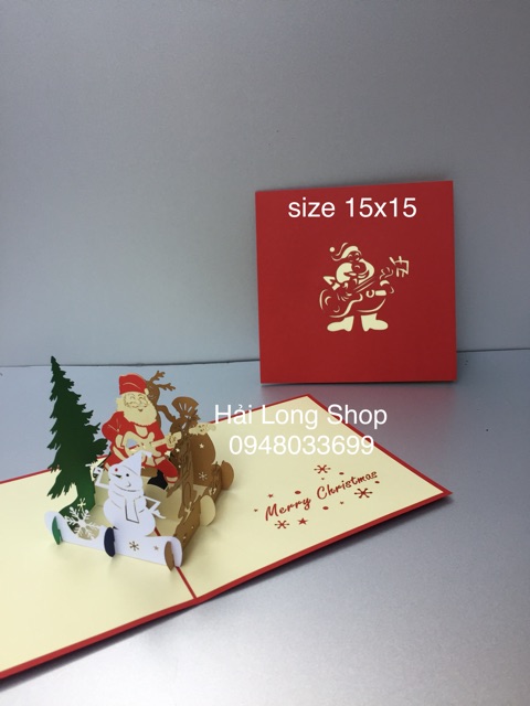 Santa 19  ( chơi đàn ) - Noel - Thiệp 3D | BigBuy360 - bigbuy360.vn