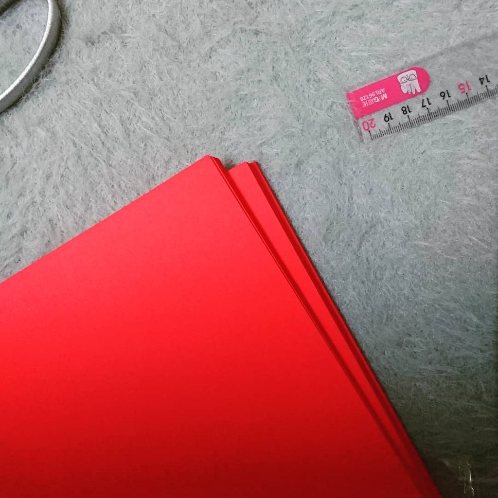 Giấy bìa màu đỏ A4 160gsm