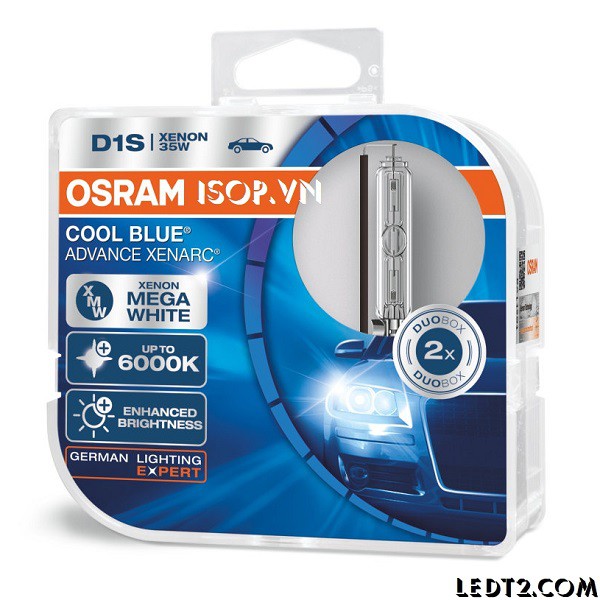 [LEDT2 ISOP] Đèn Xenon Osram Cool Blue Advance Xenarc 6000K [Bảo hành 3 năm] [SL: 1 Cái]