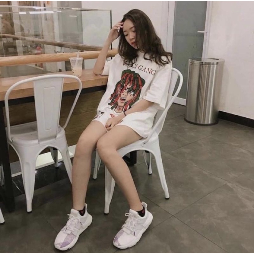 ÁO THUN UNISEX TÓC XANH ĐỎ