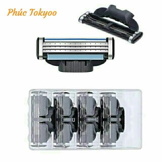 Dao cạo râu 3 lớp ( Combo 1 Cán + 8 lưỡi)