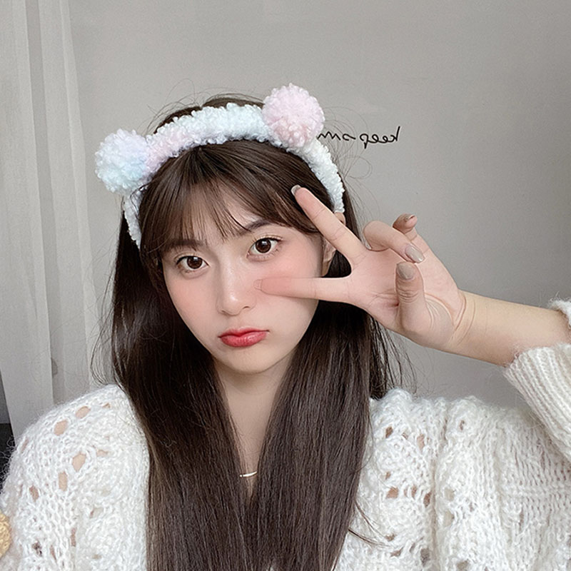 Cài tóc rửa mặt / trang điểm không trượt siêu dễ thương dành cho nữ