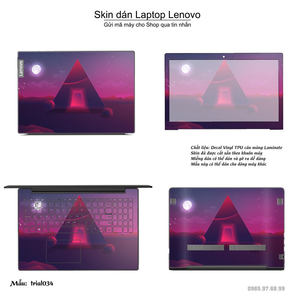 Skin dán Laptop Lenovo in hình Đa giác _nhiều mẫu 6 (inbox mã máy cho Shop)