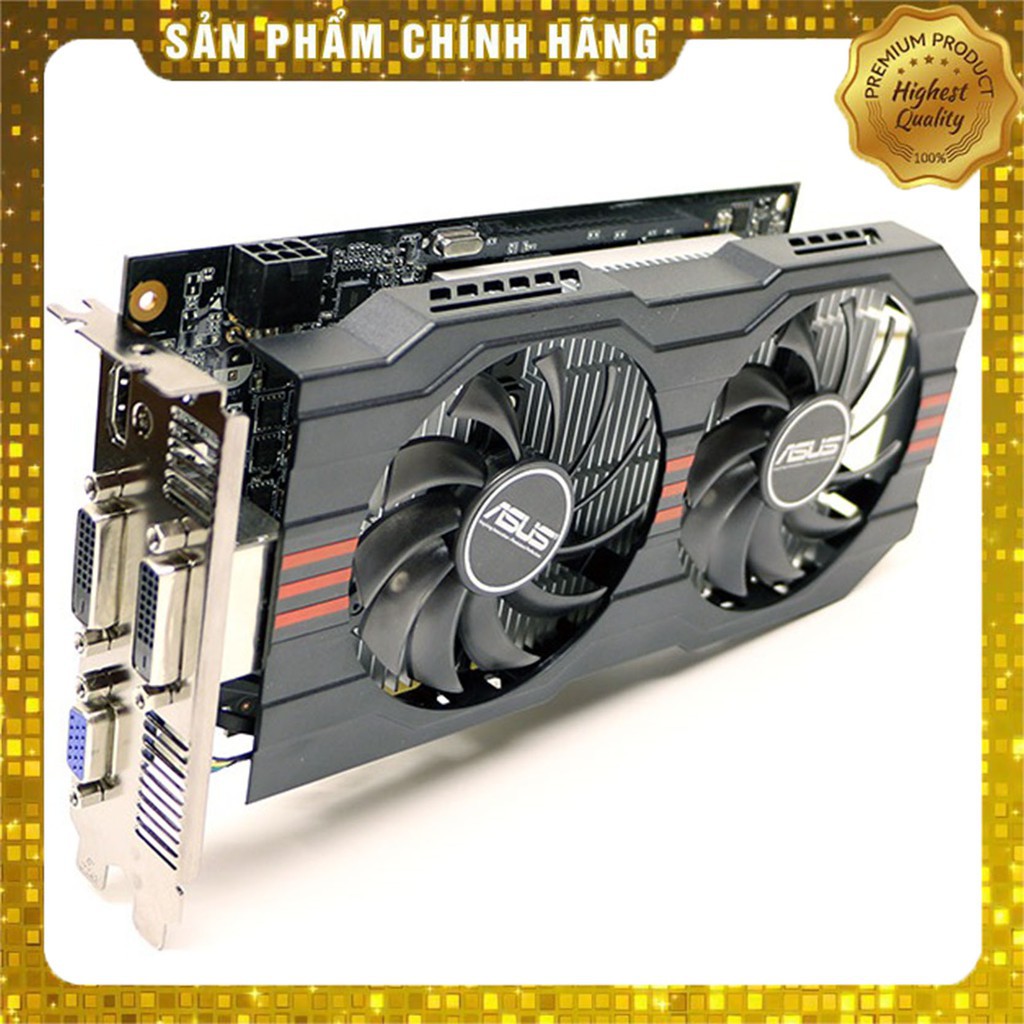 Card màn hình Asus GTX 750ti OC-2gb DDR5 128bit 2fan chơi pubg tốt - Asus GTX 750ti 20