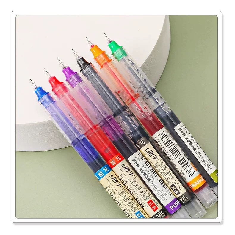 BÚT MỰC GEL 6 MÀU CƠ BẢN  - PHÙ HỢP CHO HỌC SINH, SINH VIÊN VÀ NHÂN VIÊN VĂN PHÒNG